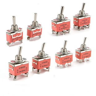 Toggle switch E-TEN car modified switch orange car ship power switch opening diameter size 12MM