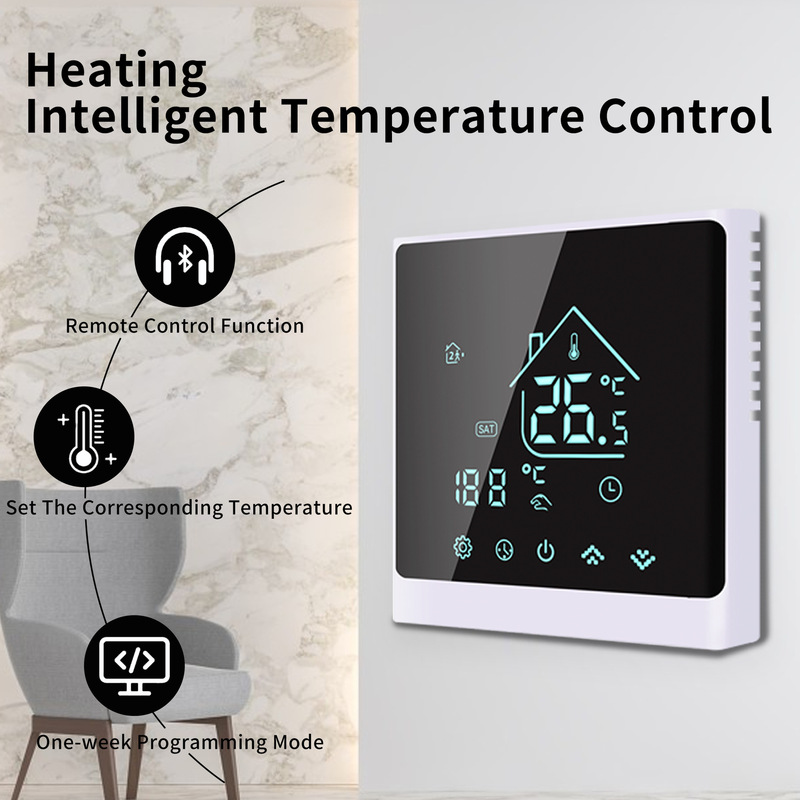 Wifi Smart Solenoid Valve Thermostat Shanghai Mobile Phone Control Touch Screen Water Floor Heating Lcd Thermostat