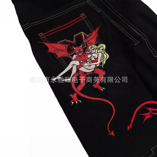 American New Style Cross-Border Direct Sales 2025 Summer Washed High Street Versatile Loose Distressed Denim Shorts Wholesale Pants