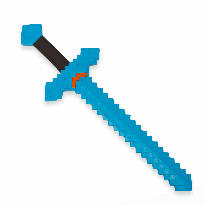 Minecraft 周辺機器 60cm ソフト PU 石積み剣シルバー小道具モデル装飾機器刃物なし武器|undefined