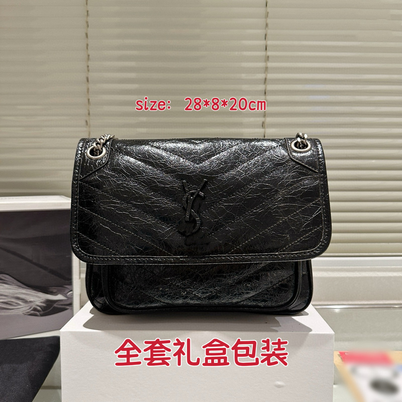 杨树林包包时尚niki斜挎包通勤邮差包大容量女包高级感手提包轻奢|undefined