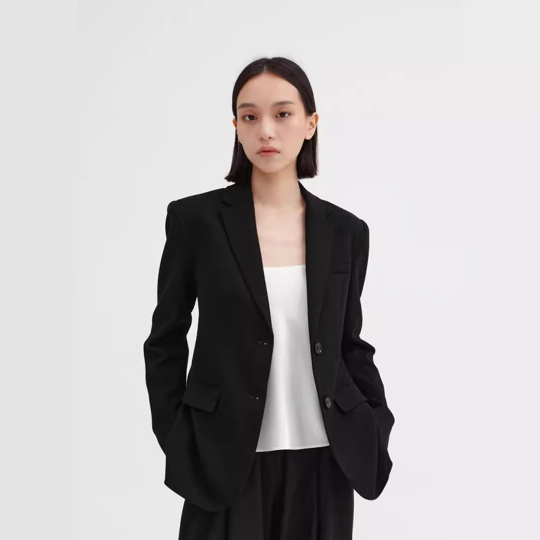 [Upperclass series] Blazer women's commute daily black suit jacket…