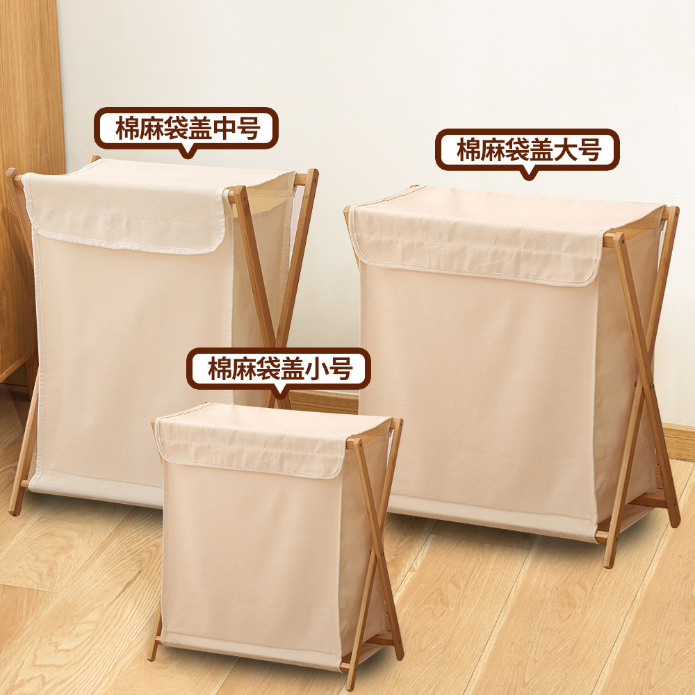 Dirty Clothes Basket Fabric Household Folding Cotton and Linen Dirty Clothes Multi-use Large Foldable Laundry Basket Dirty Clothes Laundry Blue