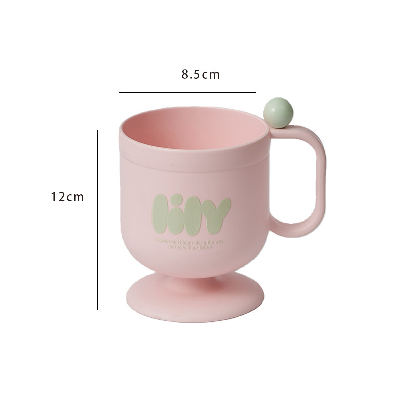 Decorative Mouthwash Cup With Toothbrush Holder For Couples_voghion.com
