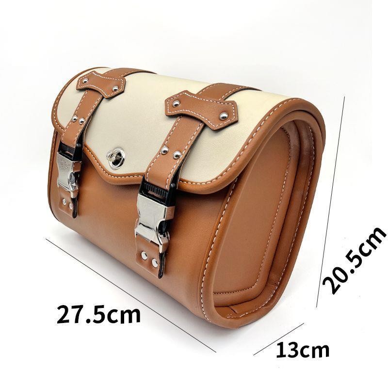 Retro-style rear-mounted waterproof storage bag for electric bikes, suitable for Niu and Aima rear trunks