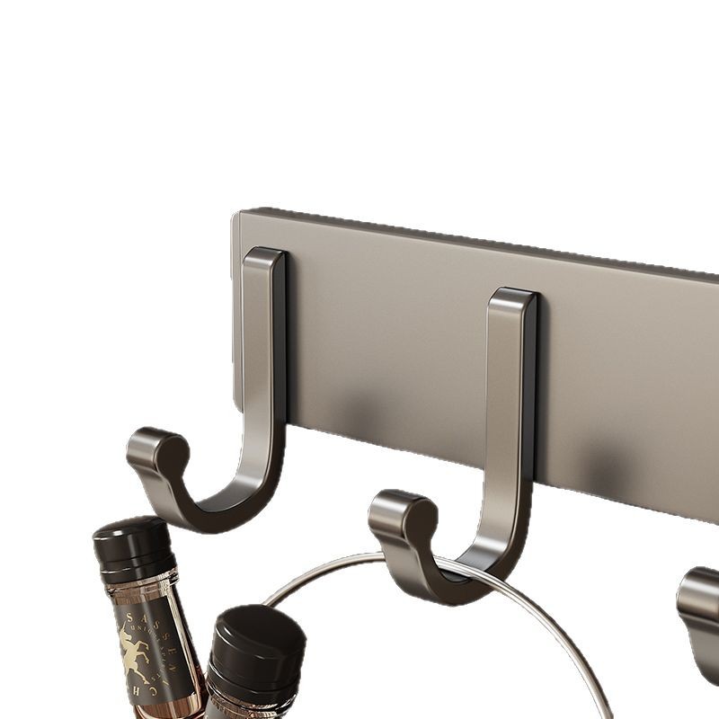 Colgar percha de ropa pared colgar la puerta de la pared detrás de una fuerte viscosidad de carga sin perforación de la ropa de baño gancho fila