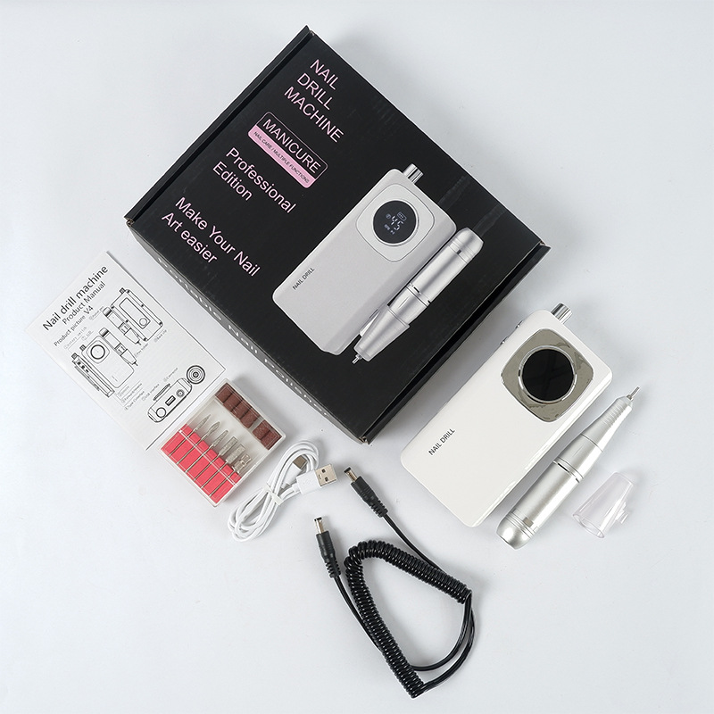 Lijadora de uñas recargable portátil, removedor de uñas eléctrico, pulido, lijadora de uñas V4, especial para salón de uñas