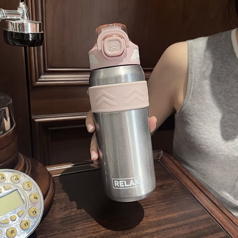 316不锈钢便携保温杯真空弹跳双饮高颜值水杯男女随手杯运动水壶|undefined