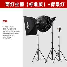 补光灯直播灯SL200W直播补光灯LED直播灯柔光箱方灯箱60x90主播美