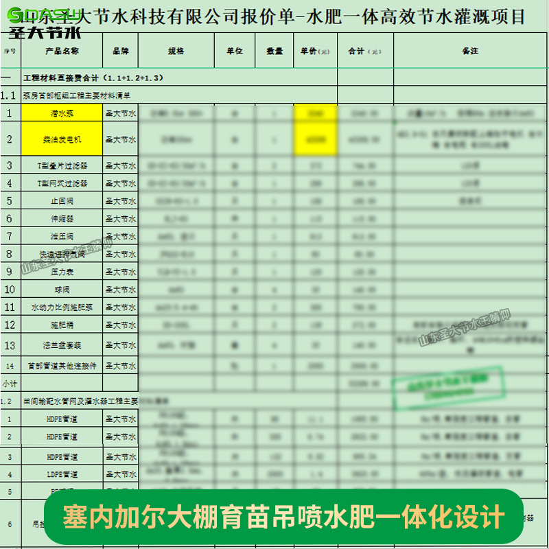 溫室育苗吊噴設計 塞內加爾大棚霧化降溫吊掛噴頭水肥一體化系統