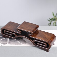 红木工艺品摆件底座 实木质奇石木座 印章玉石佛像木托小书卷