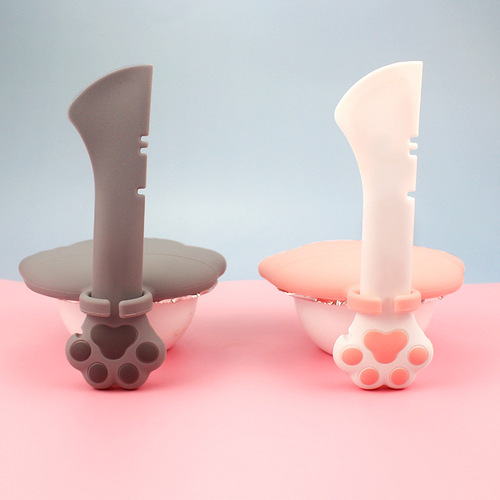 Pet canned spoon can opener sealing lid wet food dry food spoon tableware supplies feeding mixing spoon cat canned lid 6