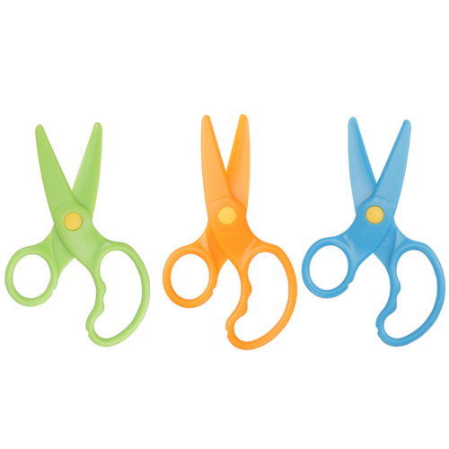 Children's Small Scissors, Primary School Scissors, Plastic Edge Cutting Scissors, Office Wholesale, Baby Paper Cutting, Unbranded Style Stationery