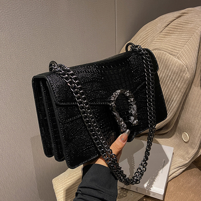 Cross-Border Classic Chain Small Square Bag, Retro Light Luxury Texture, Dionysus Bag, Stylish Commuter Shoulder Crossbody Bag