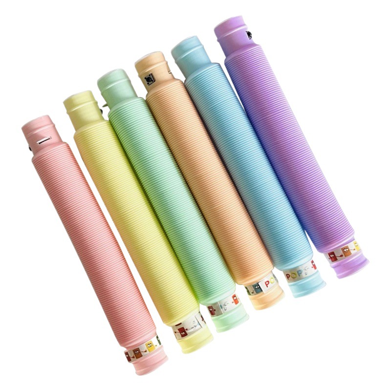 Transfronterizo nuevo flash fuelle de ventilación de descompresión LED tubo de agua pop tubo de descompresión luminosa tubo telescópico de juguete