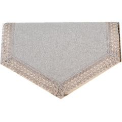 5ZV7批發沙發靠背巾沙發後背蓋巾三角靠巾素色棉麻蕾絲四季通用百