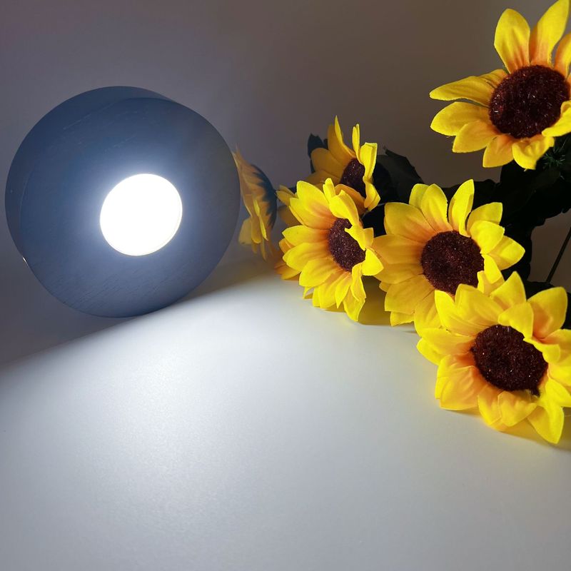 スポット無垢材発光ベースアップグレードバージョンピーチウッドカラー充電式ランプホルダー木製 LED ナイトライト工芸品バッチ|undefined