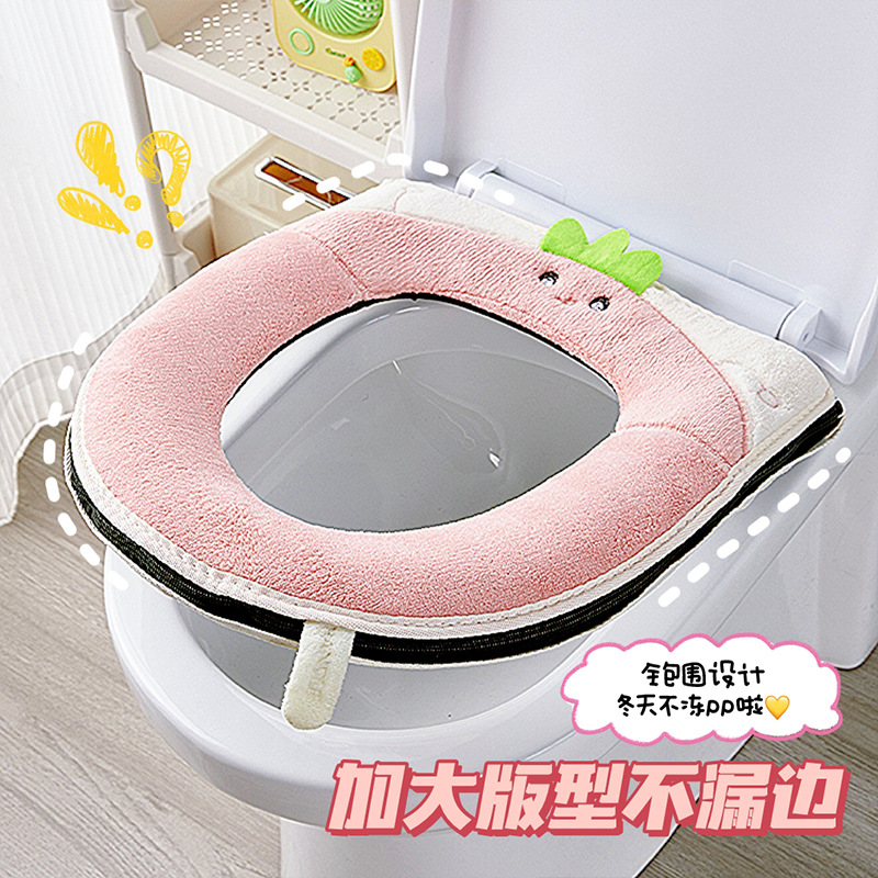 Invierno hogar nuevo cojín impermeable esponjoso de inodoro suave cojín de inodoro