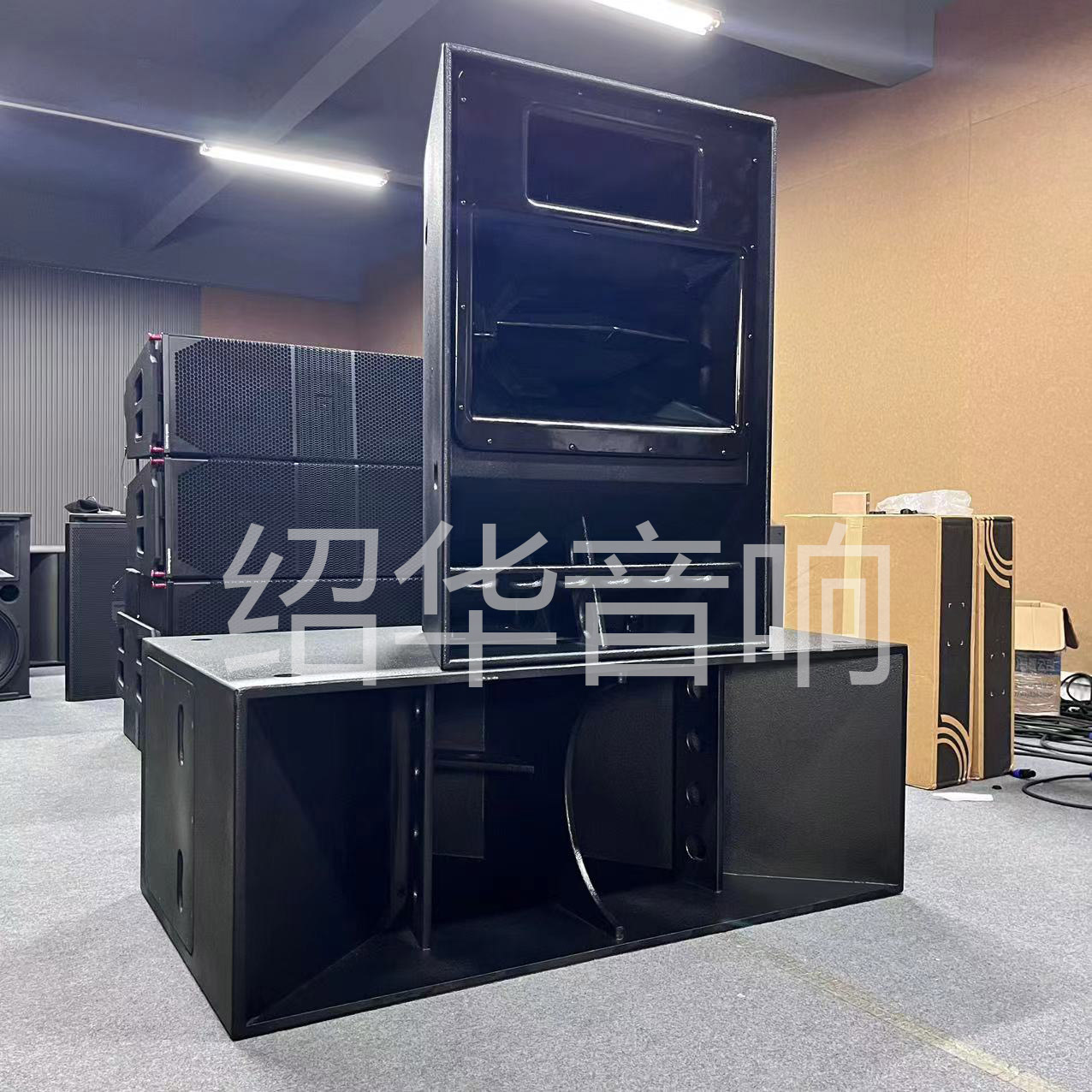 Fábrica directa personalizada EVO 6E equipo de sonido de división de frecuencia 3 sonido de escenario al aire libre sistema de sonido profesional