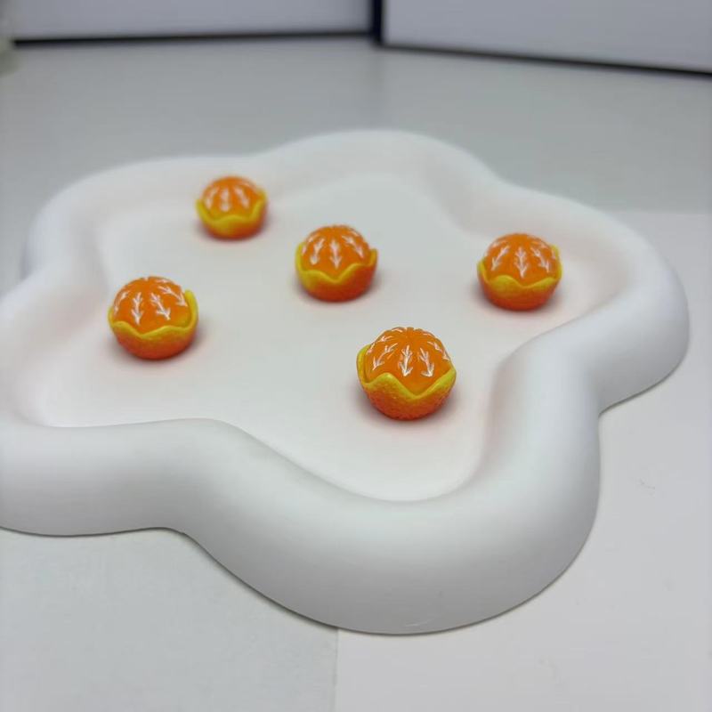 模擬漫画フルーツオレンジクリーム接着剤携帯電話ケース diy 樹脂材料パッケージ手作り樹脂アクセサリー|undefined