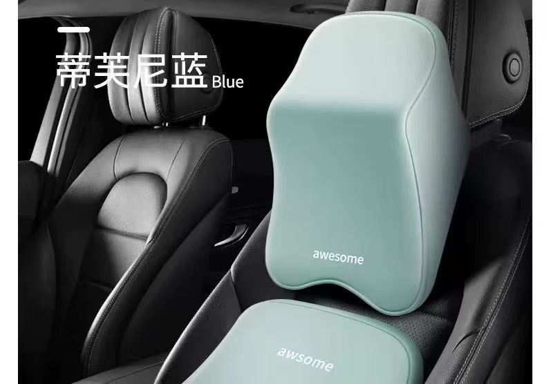 Car Headrest Lumbar Support Cushion Neck Pillow Backrest Driver's Seat Long Sitting Lumbar Support Cushion Neck Pillow Backrest Neck Protection Pillow