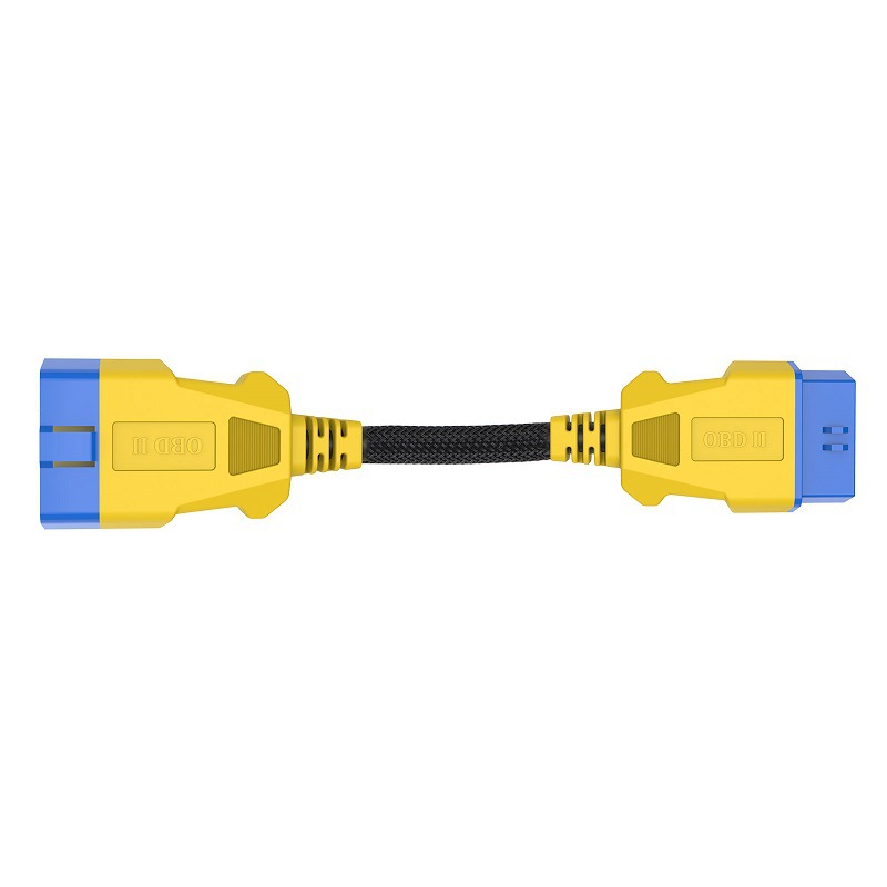 AUTOOL 20CM OBD cable de extensión adaptador macho uno-a-uno de nylon Cable de extensión Del Coche obd2 interfaz 16 núcleo