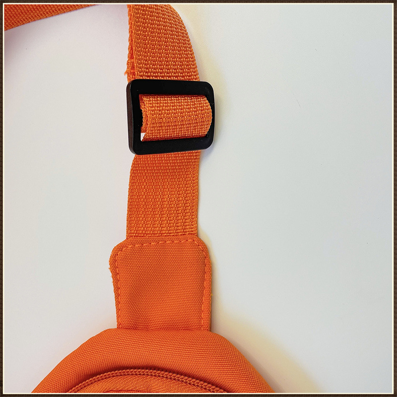 153g Weight Children Unisex Canvas Cartoon Cute Square Zipper Fanny Pack