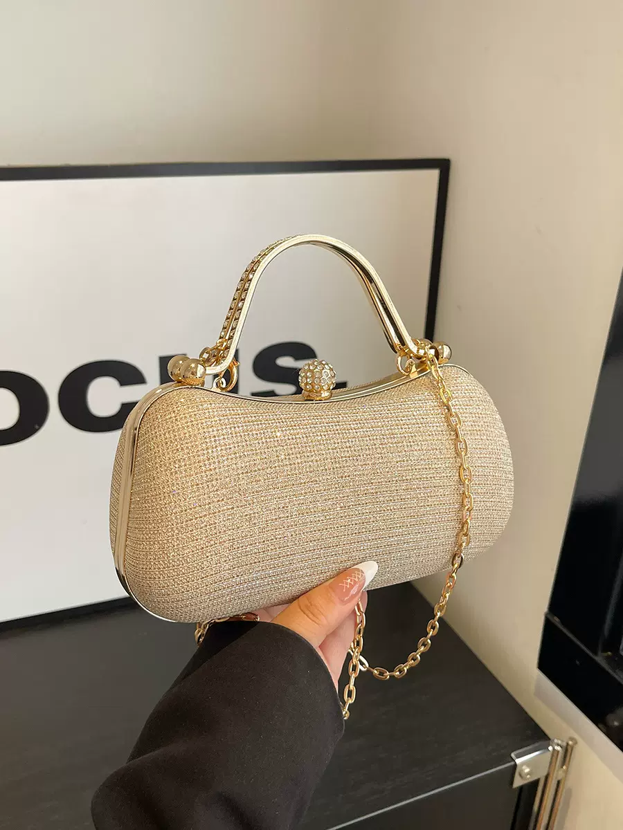 手提包女2025新款时尚晚宴包优雅名媛小香风包包高级感链条单肩包