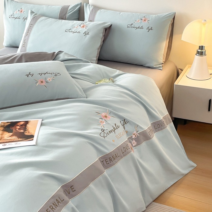 Nuevo algodón de Xinjiang 100% de lana gruesa, cuatro piezas de alta gama, caja de regalo, ropa de cama de cuatro estaciones
