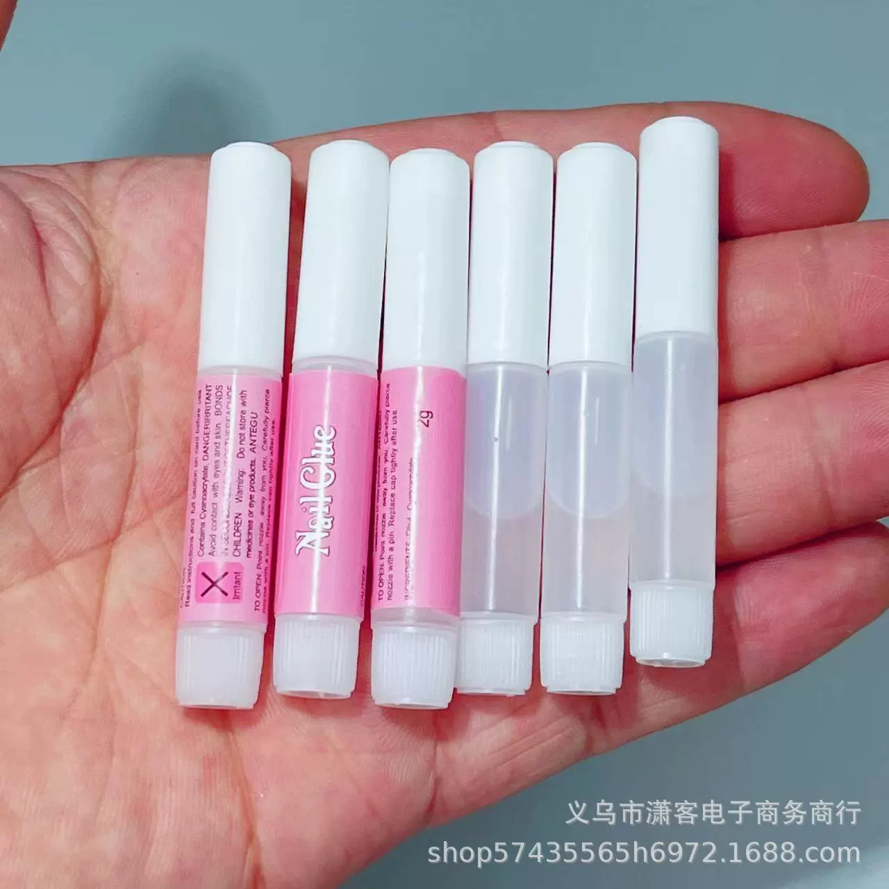 Quick-dry Nail Glue Accessory, 2 g Clear Colloid for DIY Manicure