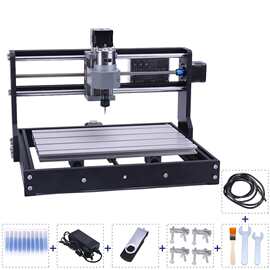 CNC3018Pro/M/MAX小型DIY微型桌面雕刻机激光数控图片木工雕刻