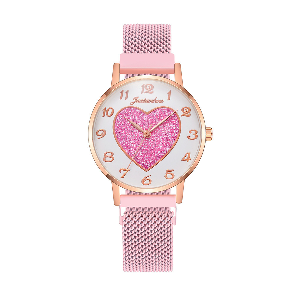 Cute Sweet Heart Shape Buckle Quartz Women's Watches display picture 6