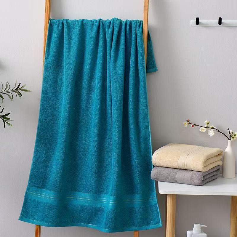 Pure cotton bath towel, absorbent and quick-drying bath towel for women and men, gold-threaded oversized bath towel, all-cotton beach towel, large towel wholesale Pure cotton bath towel, absorbent and quick-drying bath towel for women and men, gold-threaded oversized bath towel, all-cotton beach towel, large towel wholesale