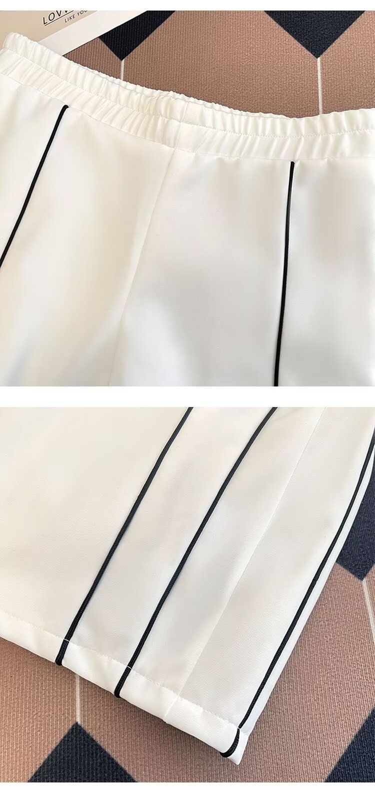 Men's Summer Handsome Casual Sports Suit Korean Loose Fit Half Zip T-Shirt And Shorts Two-Piece Set_viptrois.com