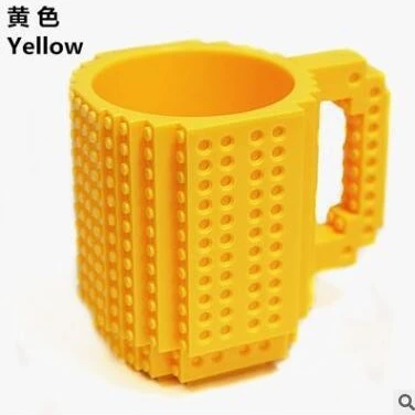 Кофейная кружка ручной работы в стиле Lego различных ярких цветов, вместимостью 350 мл, уникальный дизайн