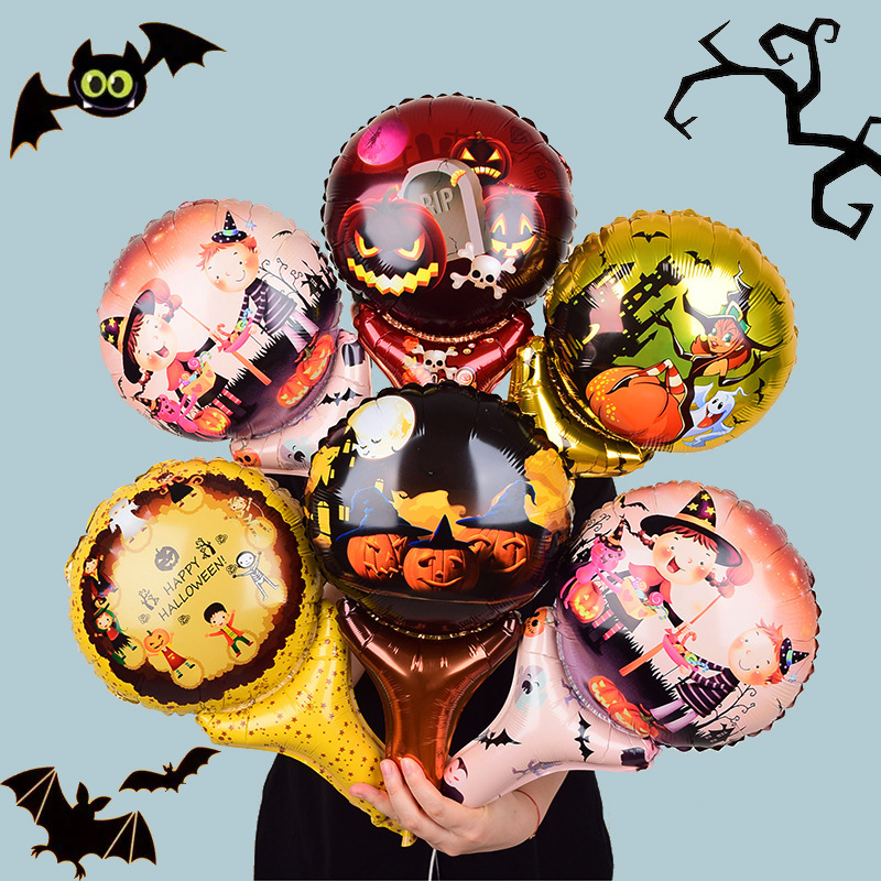 New Halloween Seasonal Balloon Skeleton Pumpkin Halloween Decoration Balloon HALLOWEEN Halloween Seasonal Balloon Wholesale
