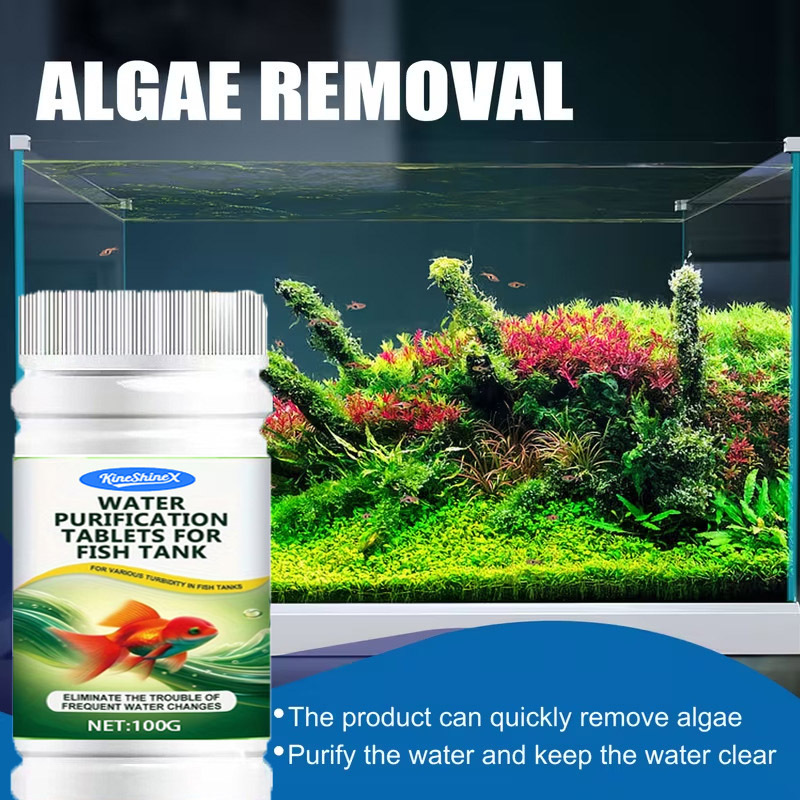 Fish Tank Purification Tablets Keep the Water Clear, Decompose Organic Pollutants, and Effectively Precipitate for Clean Water Purification