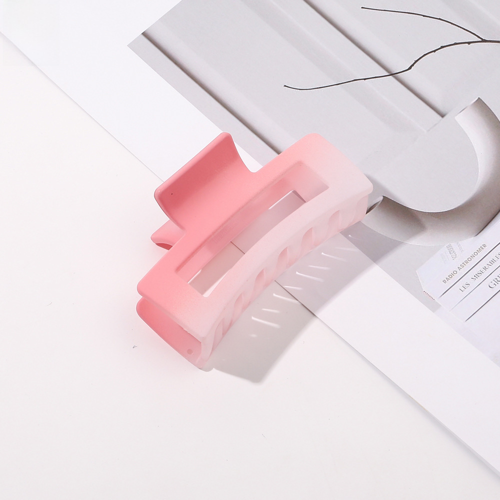 Qiyue határokon átnyúló színátmenetes hajtű matt fogócsat édes női cápacsat hajcsat hajkiegészítők nagykereskedelemben_voghion.com