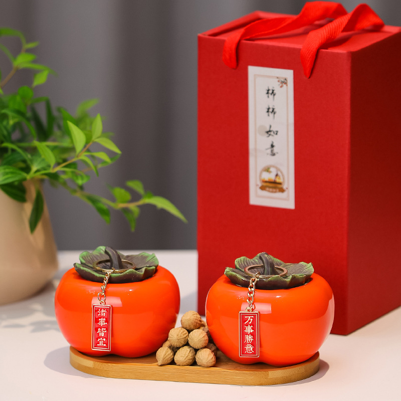 Creative Persimmon Ruyi Ornaments Everything Ruyi Porch Desktop Decoration Ornaments for housewarming and opening wedding gifts
