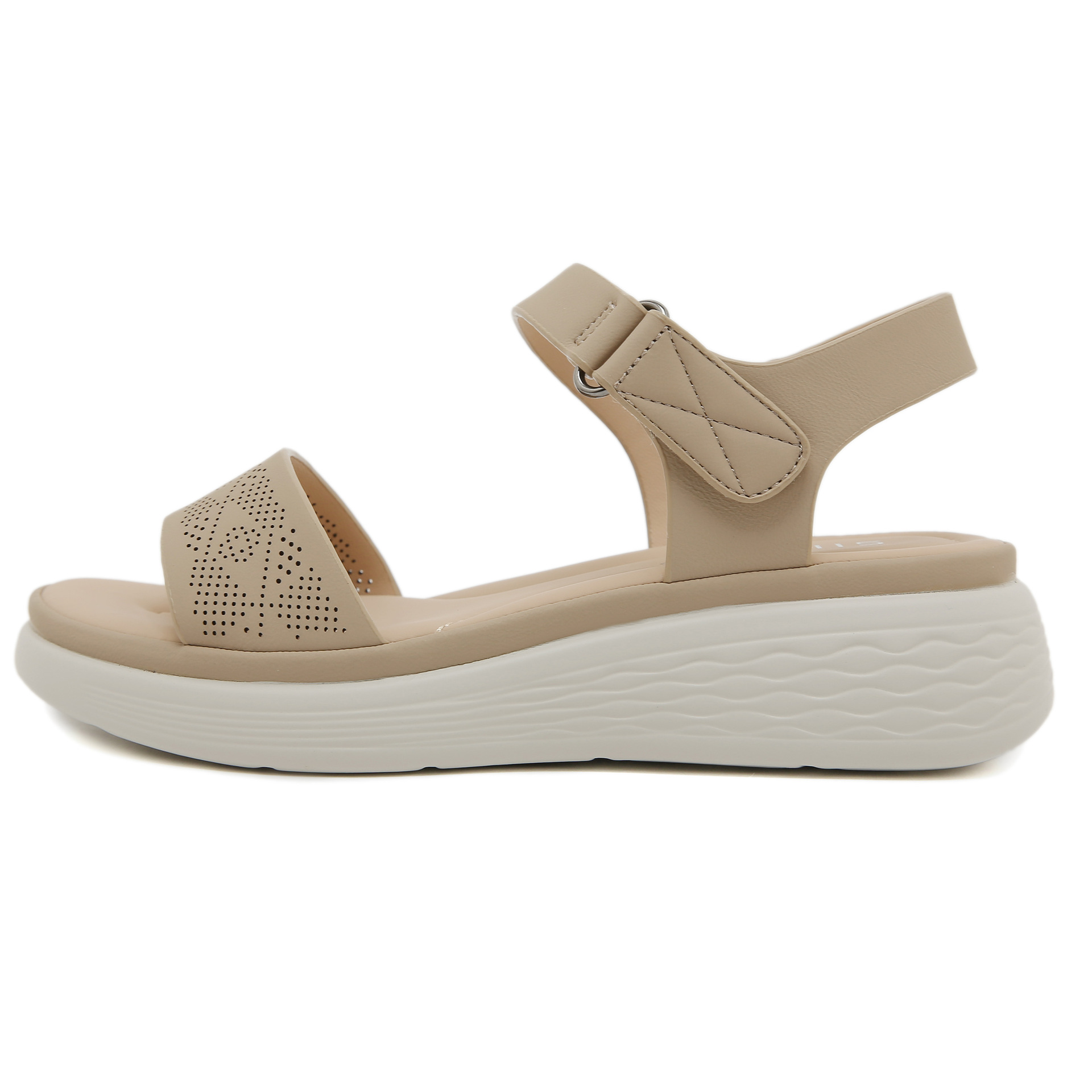 2025 nuevo punto de fondo grueso ligero antideslizante cómodo ocio deportivo velcro sandalias un alcalde