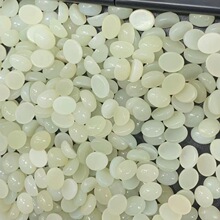 天然和田玉平底蛋面戒面吊坠青海料diy散珠8mm*10mm各种尺寸小配
