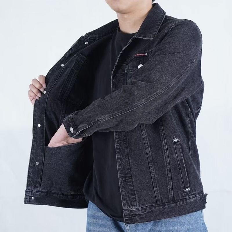 Workwear Denim Jacket for Men, Spring and Autumn 2026 New Style, American Trendy and Stylish Casual Outerwear for Teenagers