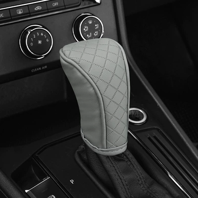 Embossed Gear Cover Car Gear | Sürətlər qutusu və əl tormozu başlıqları - manual-transmission-silver-gray