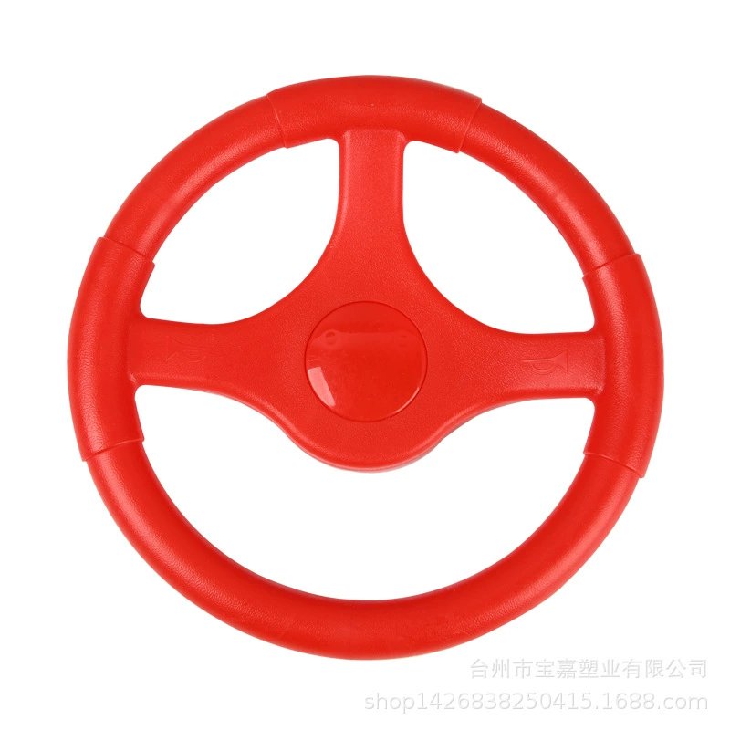 Steering wheel, children's karting, cartoon game console with accessories, crashworthy, three colors