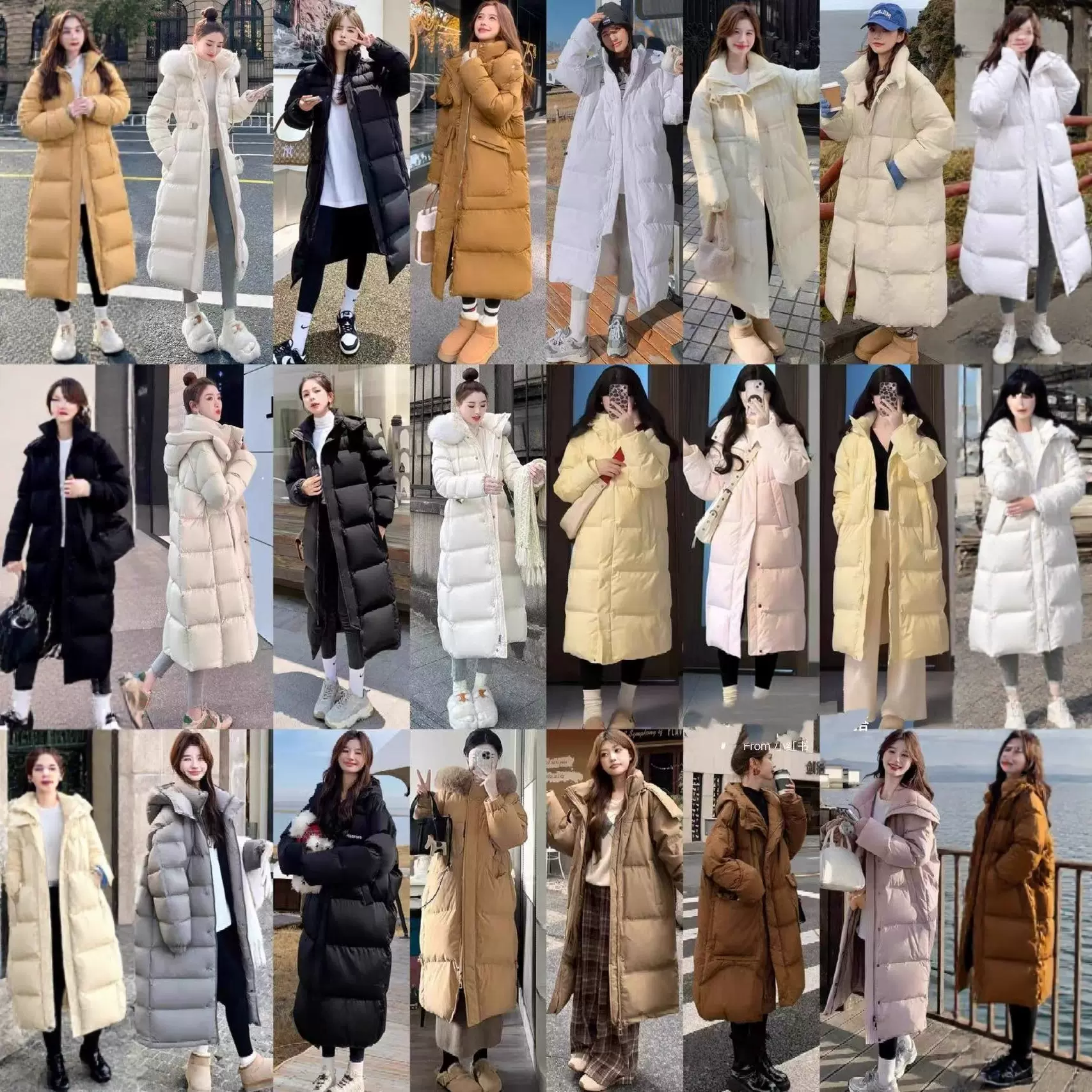 2025长款白鸭绒羽绒服女高级感加厚宽松遮肉大码过膝外套尾单批发
