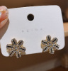 Silver needle, fashionable earrings, silver 925 sample, internet celebrity, wholesale