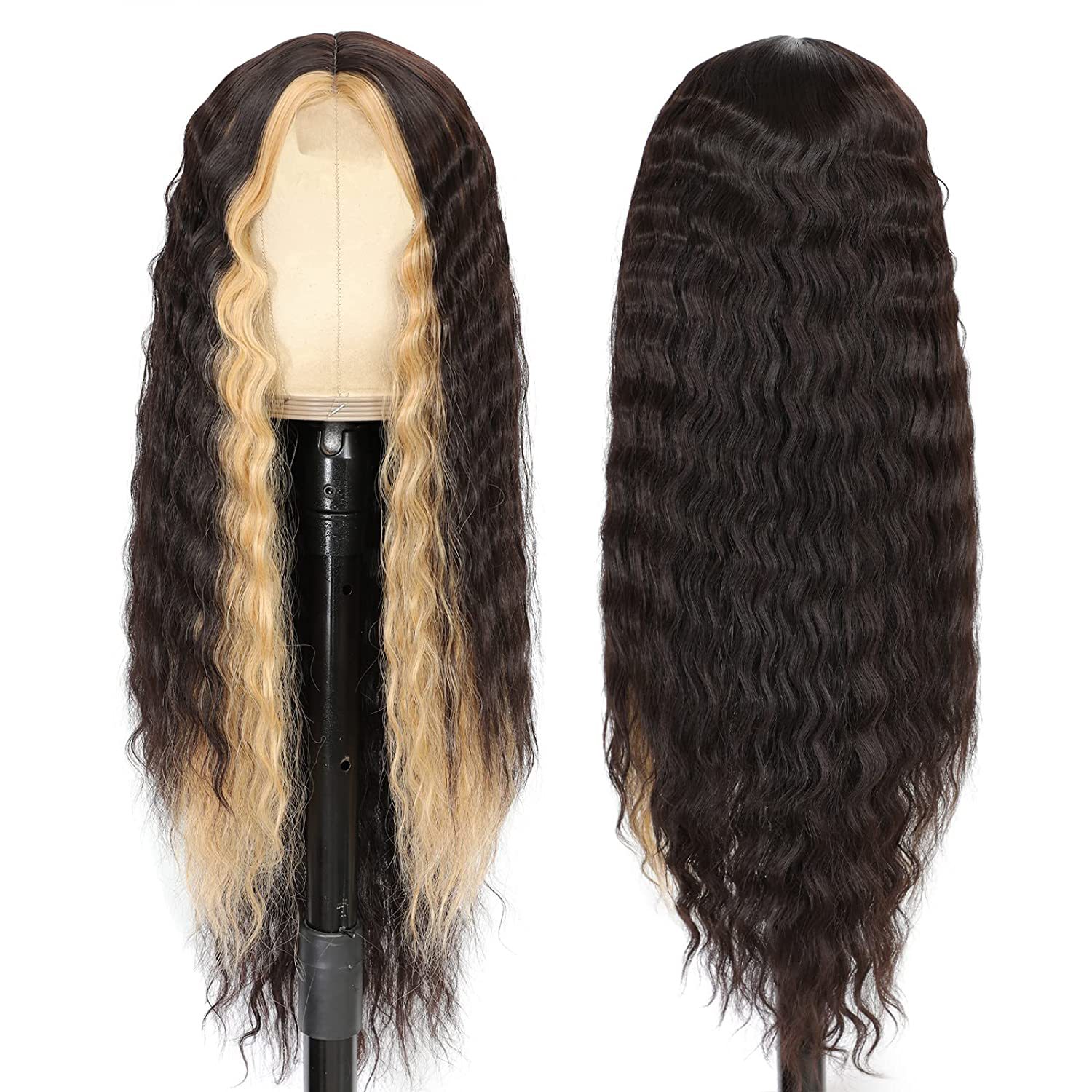 Ready in Stock, Factory Direct Sales, Cross-Border European and American Women's Wigs, Deep Wave Lace Wigs, Small Lace