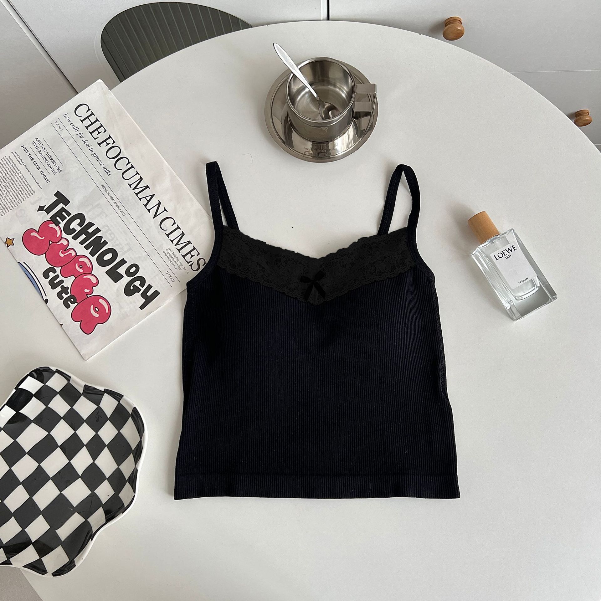 Eslinga de espalda de belleza de encaje puro para mujer, verano con almohadilla para el pecho, taza fija, chica caliente, ropa exterior, cabestrillo interior, top de tubo, mujer