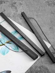 K9HX批發簡約現代實木磁鐵掛軸松木柚木黑白色磁性磁力海報夾畫軸