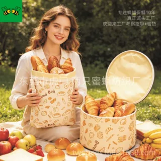 组合1爆款蜂蜡袋蜂蜡面包袋跨境亚马逊纯棉亚麻蜂蜡袋保鲜袋保鲜